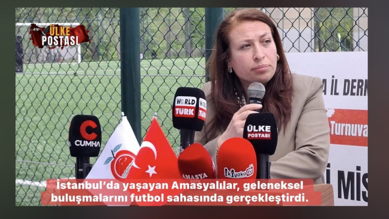 İstanbul’da yaşayan Amasyalılar, geleneksel buluşmalarını futbol sahasında gerçekleştirdi