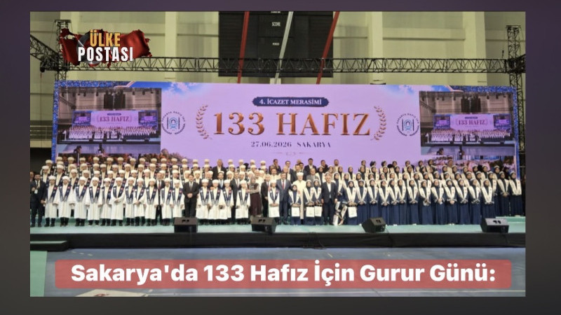 Sakarya'da 133 Hafız İçin Gurur Günü: 4. İcazet Merasimine Cevdet Yılmaz Katıldı