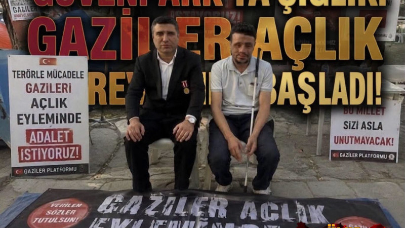 GÜVENPARK'TA ÇIĞLIK: GAZİLER AÇLIK GREVİNE BAŞLADI!