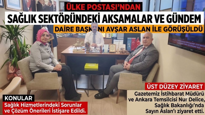 Ülke Postası’ndan Sağlık Bakanlığı’na Üst Düzey Ziyaret