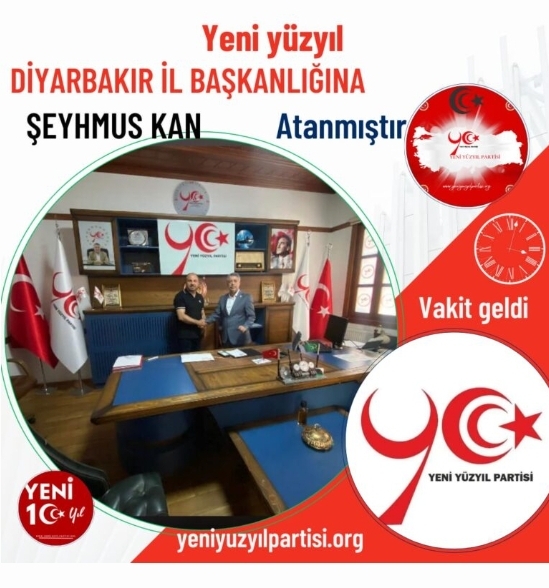  Diyarbakır İl Başkanlığına Şeyhmus Kan Atandı