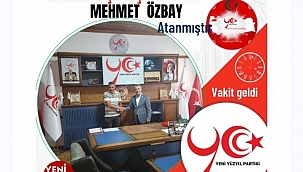 Yeni Yüzyıl Partisi'nin Şanlıurfa Siverek İlçe Başkanlığı'na Mehmet Özbay atandı