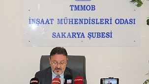 BASIN AÇIKLAMASI"  TMMOB' İnşaat Mühendisleri Odası Sakarya Şubesi.