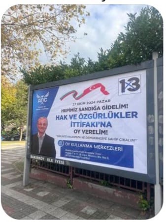 Bulgaristan'da seçimlere Kendi Girmesi Yasak Ama Resmi Bilboardlarda.