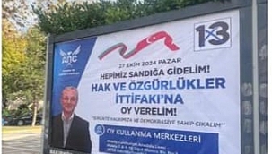 Bulgaristan'da seçimlere Kendi Girmesi Yasak Ama Resmi Bilboardlarda.