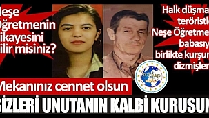 NEŞE ÖĞRETMENİN ANNESİ ŞEHADETİNİN YILDÖNÜMÜNDE BUGÜN VEFAT ETTİ.