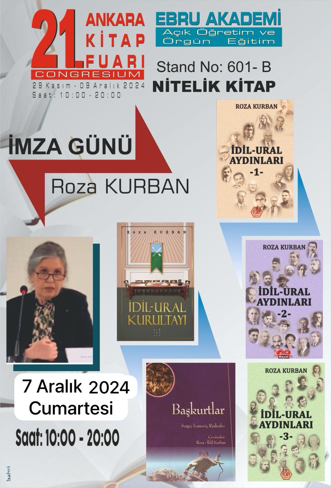 21 Ankara Kitap Fuarı 28 Kasım 2024 tarihinde ATO Kongre Merkezi'nde