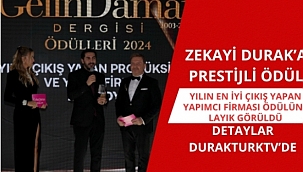 Zekayi Durak'a Prestijli Ödül: Yılın En İyi Çıkış Yapan Yapımcı Firması Ödülü.