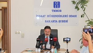 SAKARYA' TMMOB- İnşaat Mühendisleri Odası'ndan BASIN AÇIKLAMASI