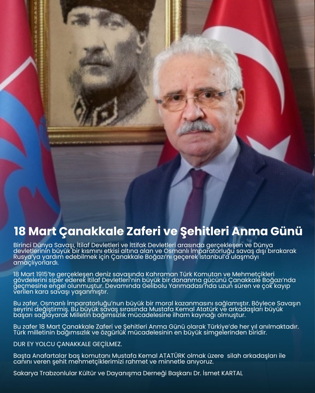 18 Mart Çanakkale Zaferi ve Şehitleri Anma Günü .